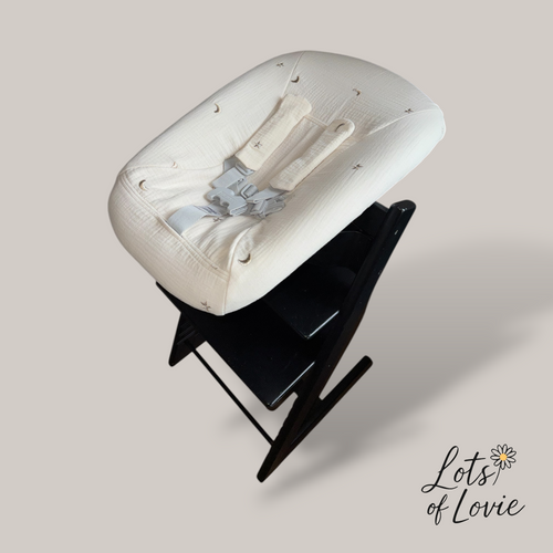 Hoes voor Stokke Tripp Trapp Newborn - Hydrofiel creme met maan en sterren – Lots of Lovie - kraamcadeau