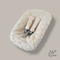 Hoes voor Stokke Tripp Trapp Newborn - teddy/boucle beige met hartjes – Lots of Lovie - kraamcadeau