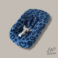 Hoes voor Stokke Tripp Trapp Newborn - teddy/boucle blauw met hartjes – Lots of Lovie - kraamcadeau