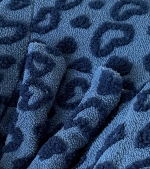 Hoes voor Stokke Tripp Trapp Newborn - teddy/boucle blauw met hartjes – Lots of Lovie - kraamcadeau